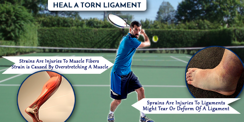 Heal torn ligament with Sportyheal-5X