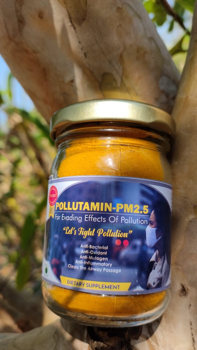Turmeric-based dietary supplement for pollution & pollutants named Pollutamin PM 2.5.